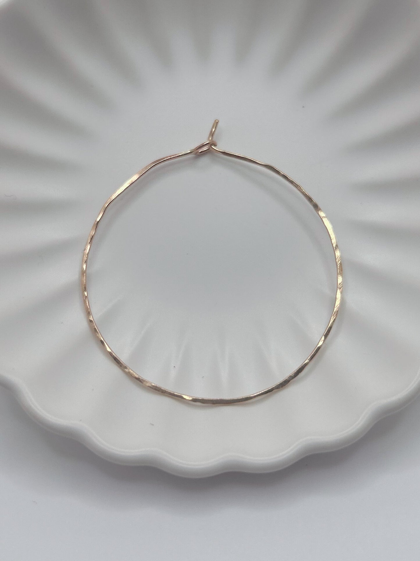 Rustic Hoop Earrings