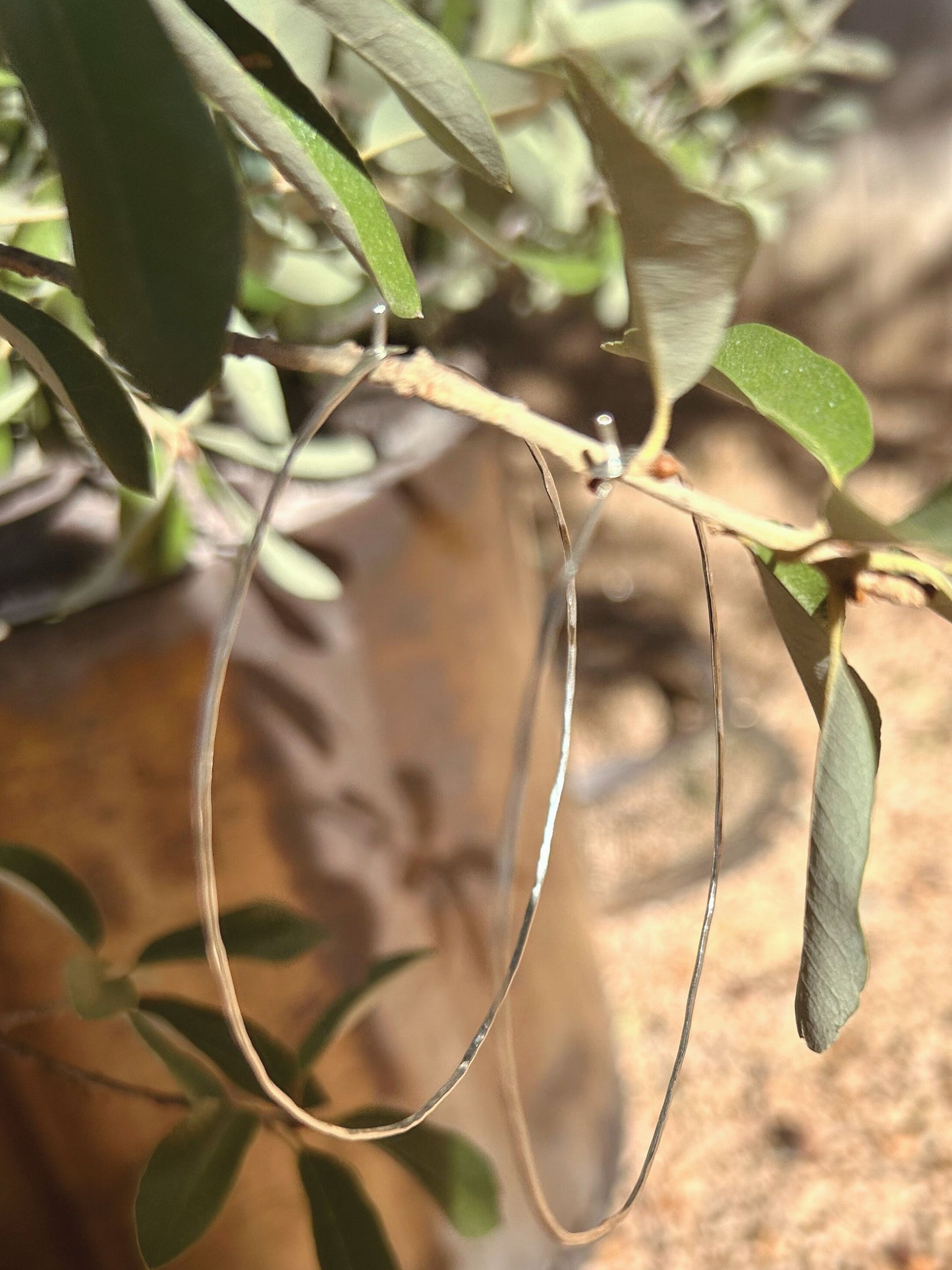 Rustic Hoop Earrings