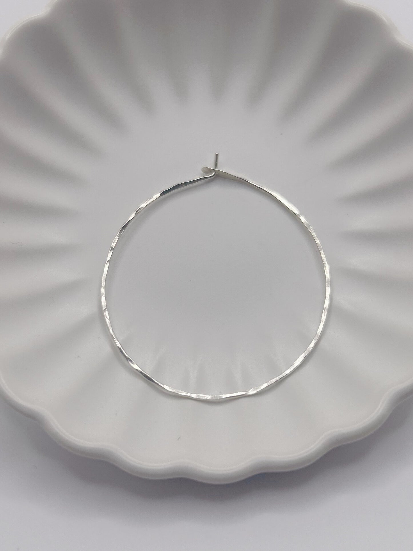Rustic Hoop Earrings