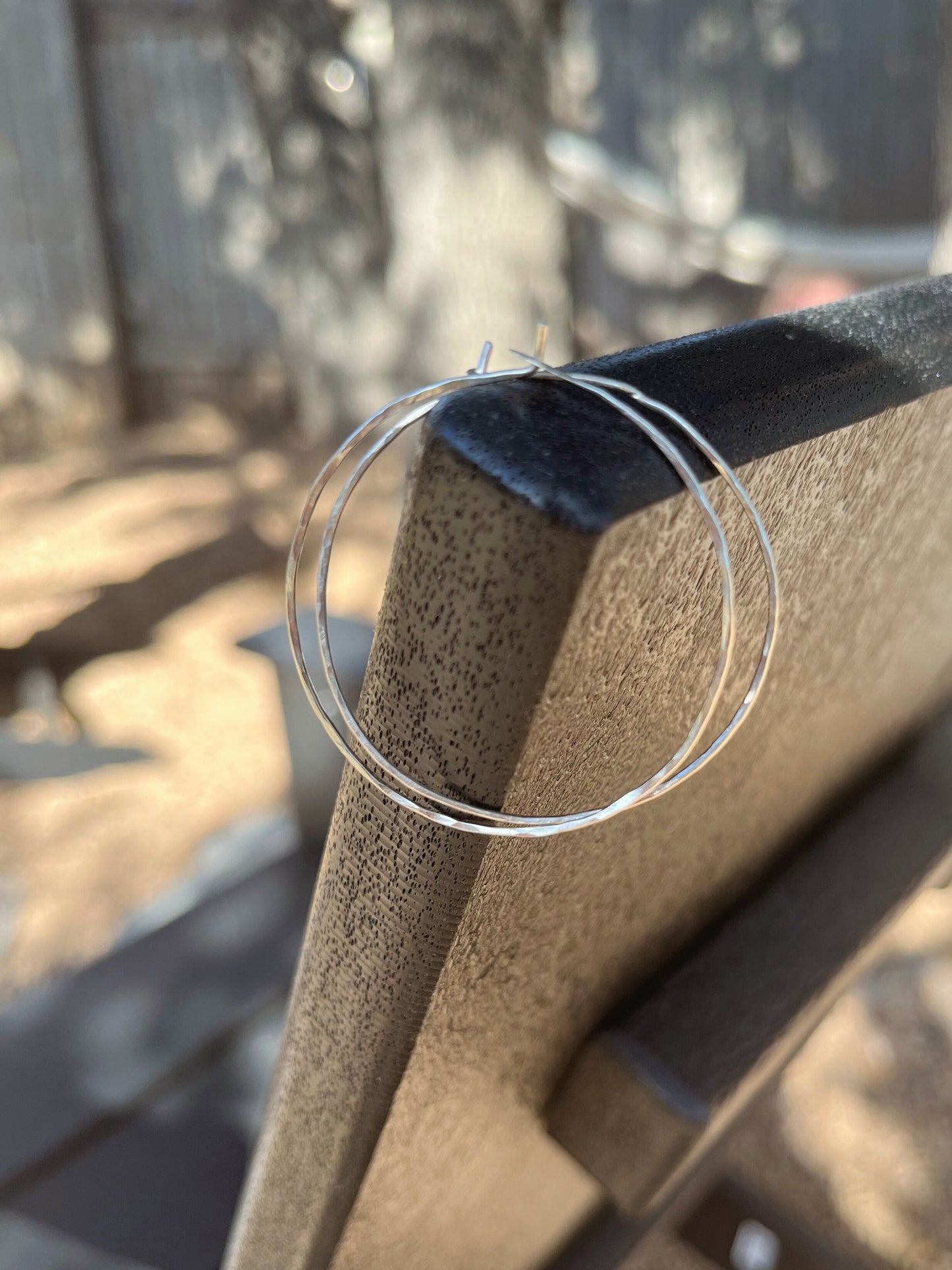 Rustic Hoop Earrings