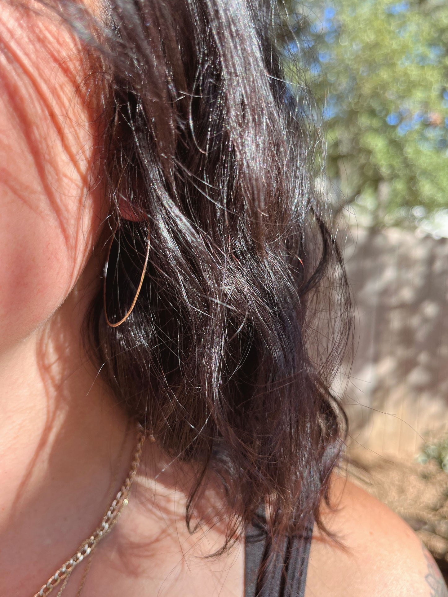Rustic Hoop Earrings