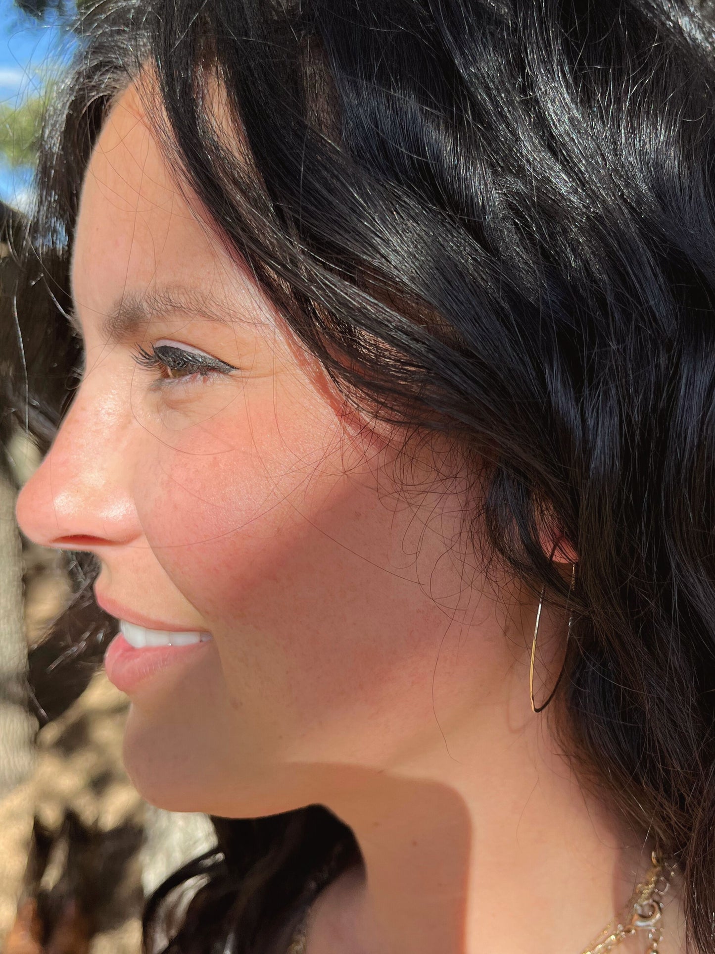 Rustic Hoop Earrings
