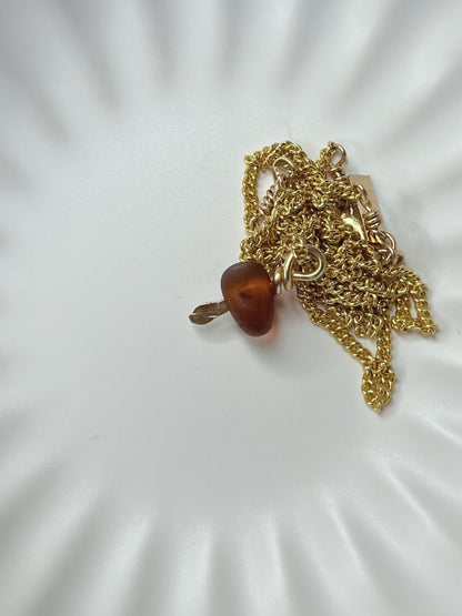 Amber Drop Necklace