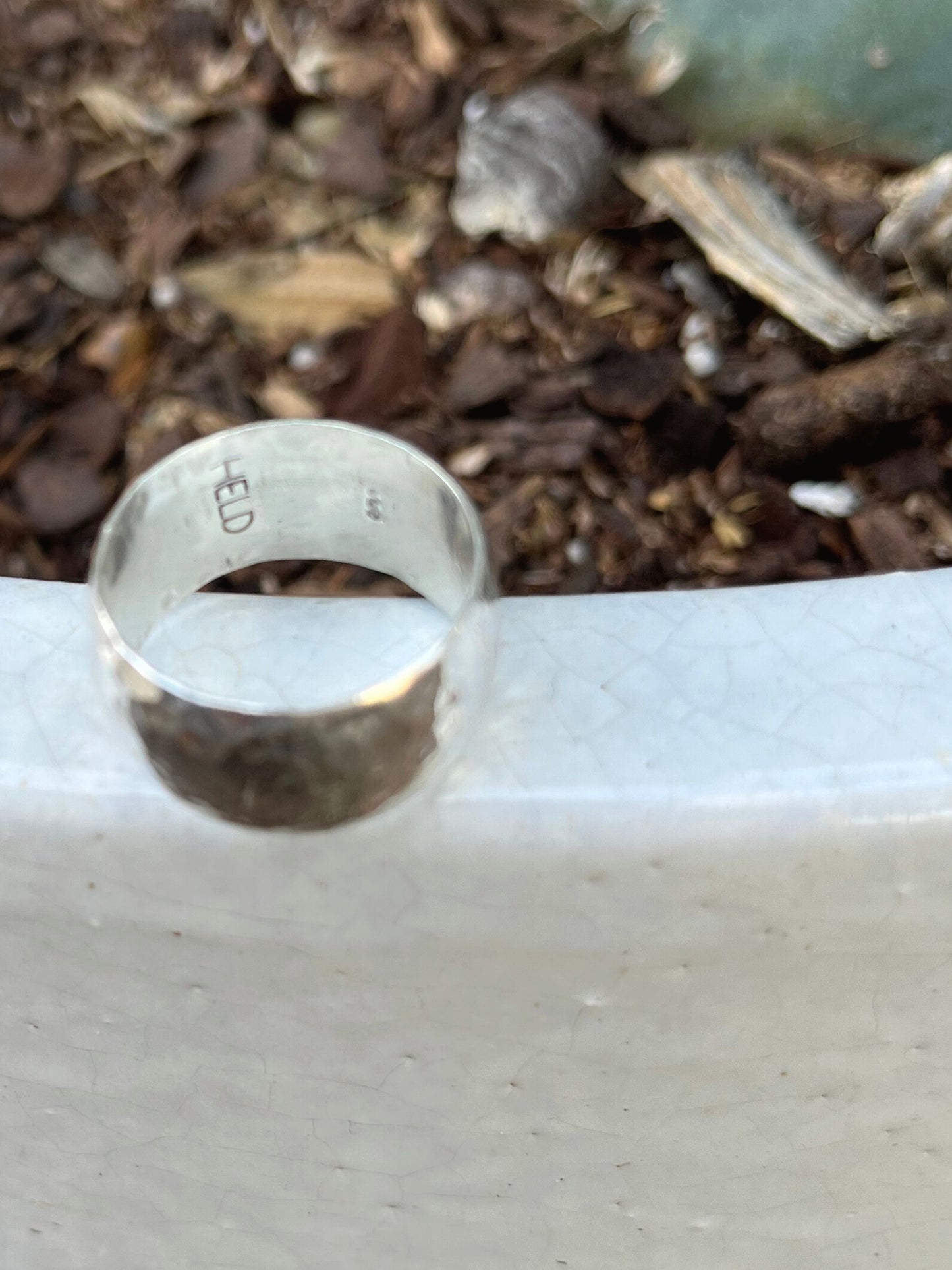 Hammered Barrel Ring