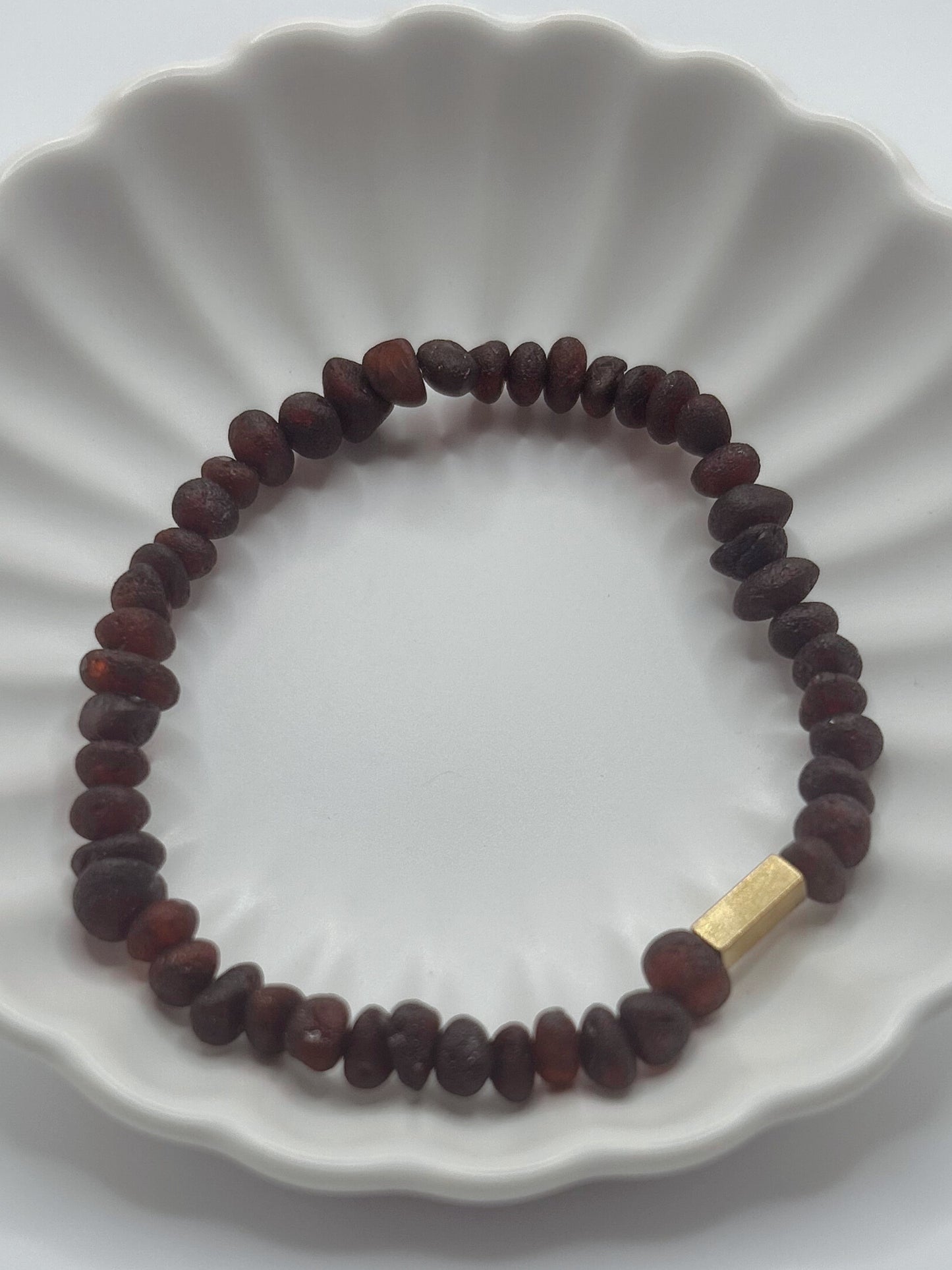 Dark Russet Amber Bracelet