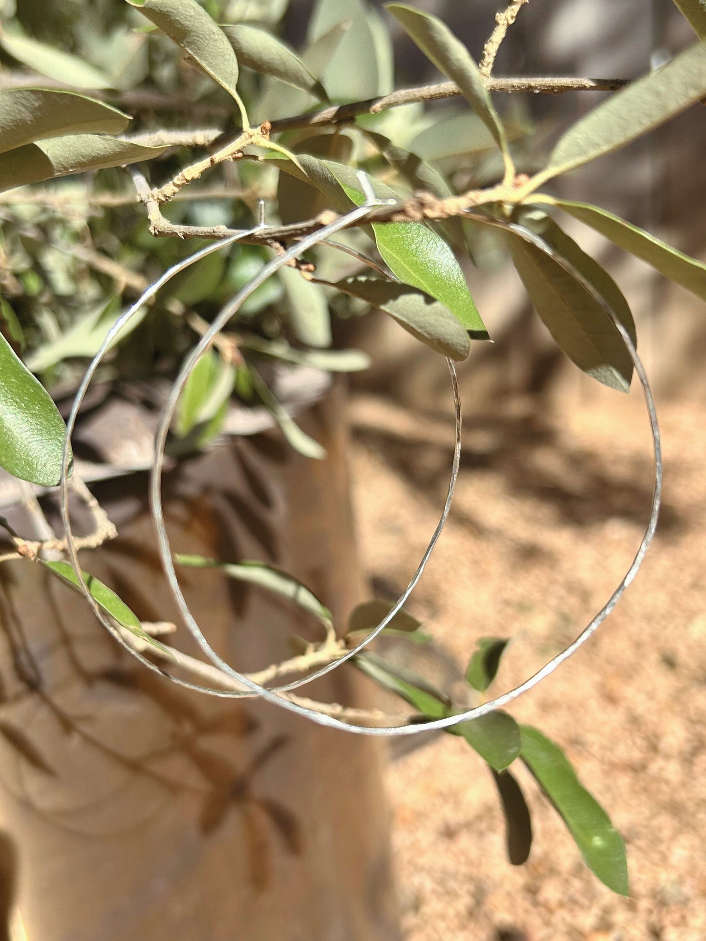 Rustic Hoop Earrings