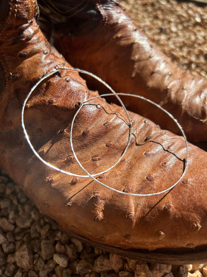 Rustic Hoop Earrings