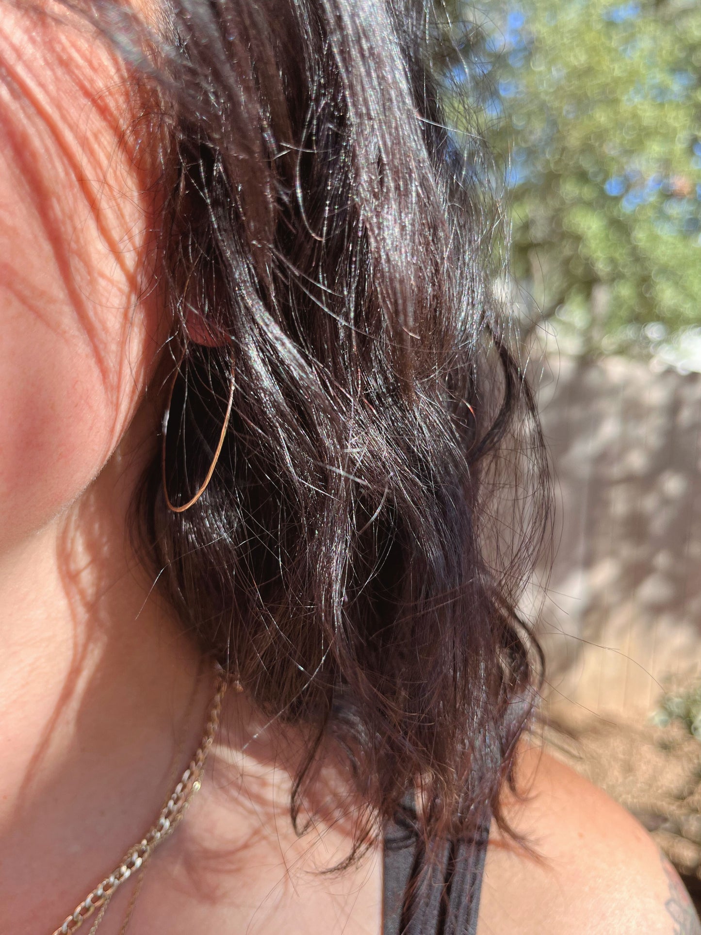 Rustic Hoop Earrings